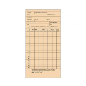 FICHA CARTAO PONTO HORARIO EXTERNO PCT C/100