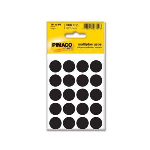 ETIQ PIMACO TP-19 PRETA C/200