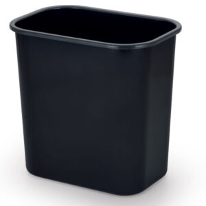 CESTO PLAST WALLEU 12,5 LTS PRETA RETANGULAR