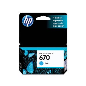 CZ114AB CARTUCHO HP ORIG 670 CYAN 3,5ML