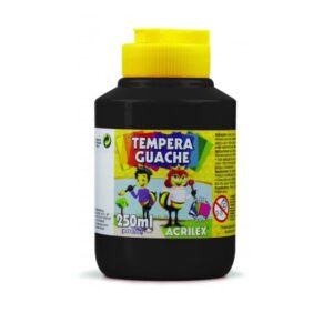 TINTA GUACHE 250ML PRETA