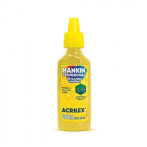 TINTA NANKIN ACRILEX AMARELO 20 ML