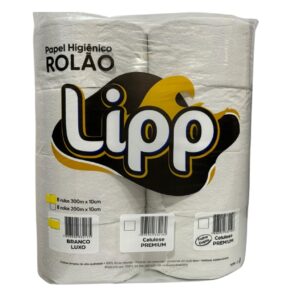PAPEL HIG ROLAO BCO ALPHES LIPP 300MT C/8 RLS
