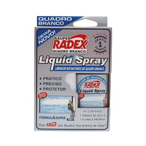 KIT LIMPEZA RADEX QUADRO BRANCO 60 ML