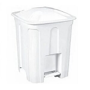 CESTO PLAST LIXO C/PEDAL 15 LTS MB BRANCO