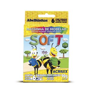 MASSA DE MODELAR C/6 ACRILEX