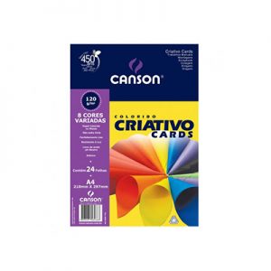 PAPEL CANSON COLORIDO LUMI CRIATIVO 120G A4 C/50 FL