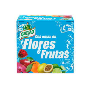 CHA BARAO FLORES & FRUTAS C/10 UN