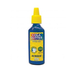 COLA C/GLITTER AZUL 23G ACRILEX