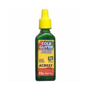 COLA C/GLITTER VERDE 23G ACRILEX