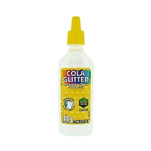 COLA C/GLITTER BRANCA