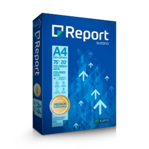 PAPEL A-4 COLORS REPORT AZUL 210X297 75GR C/500 FLS