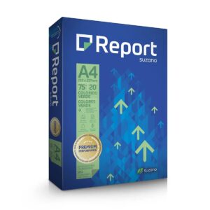 PAPEL A-4 COLORS REPORT VERDE 210X297 75GR C/500 FLS