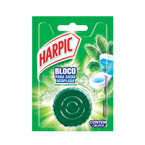 PASTILHA EM BLOCO P/CAIXA ACOPLADA HARPIC PINHO 50GR