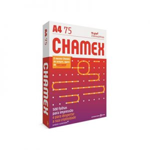 PAPEL A-4 BRANCO CHAMEX 210X297 75GR