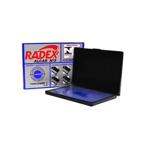 ALMOFADA CARIMBO N.3 AZUL RADEX