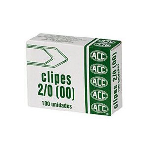 CLIPS 2/0 GALV. CX PEQUENA ACC C/100 UN