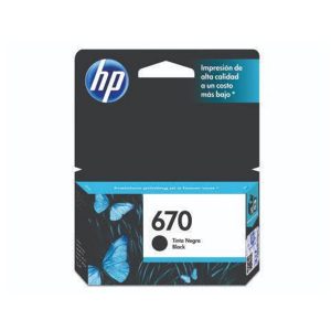 CZ113AB CARTUCHO HP ORIG 670 PTO 7,5ML