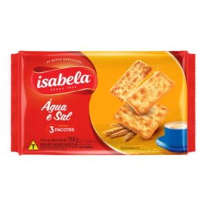 BOLACHA ISABELA AGUA E SAL 350 GRS