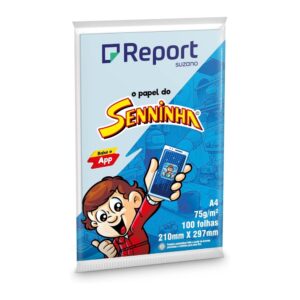 PAPEL A-4 COLORS REPORT AZUL 210X297 75GR C/100 FLS