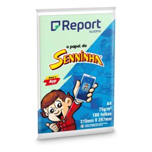 PAPEL A-4 COLORS REPORT VERDE 210X297 75GR C/100 FLS