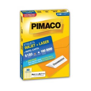 ETIQ PIMACO 6180 25,4X66,7 100 FLS