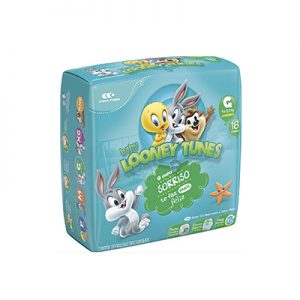 FRALDA BABY LOONEY TUNES JUMBINHO G C/18 UN