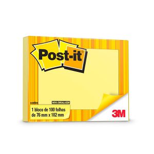 ADESIVO POST IT 657 3M 76X102 AMARELO
