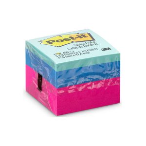 ADESIVO POST IT CUBO NEON 47,6X47,6 3M C/400 FLS
