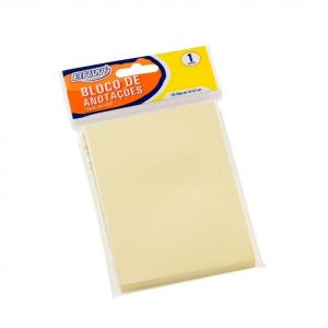 ADESIVO POST IT 657 BRW 76X102 AMARELO C/100 FLS