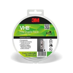 FITA DUPLA FACE FIXA FORTE 3M 12X05 MT