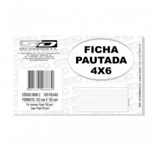 FICHA PAUTADA 4X6