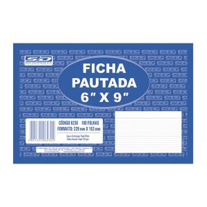 FICHA PAUTADA 6X9