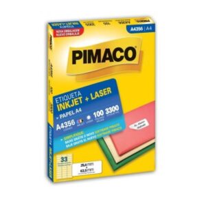 ETIQ PIMACO A4356 25,4X63,5 100 FLS