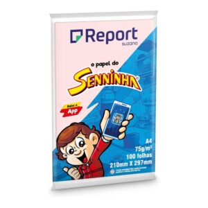 PAPEL A-4 COLORS REPORT ROSA 210X297 75GR C/100 FLS