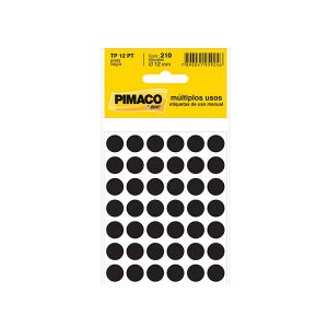 ETIQ PIMACO TP-12 PRETA C/210 UN