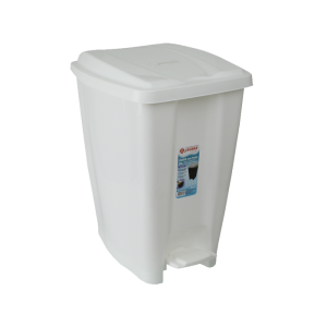 CESTO PLAST LIXO C/PEDAL 07 LTS JAGUAR BRANCO