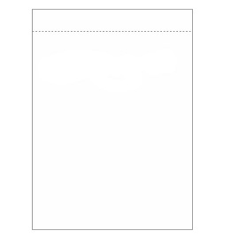 PAPEL A-4 BRANCO PICOTADO 3,2 CM