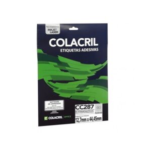 ETIQ LASER COLACRIL C/25 FLS 4004/CC287 12,7X44,45 - 80 P/FL