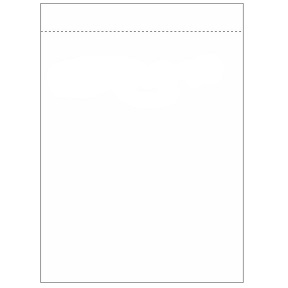 PAPEL A-4 BRANCO PICOTADO 2,8 CM