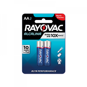 PILHA PEQ AA ALC RAYOVAC C/2 UN