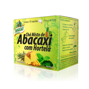 CHA BARAO ABACAXI COM HORTELA C/10 UN