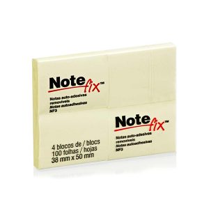 ADESIVO POST IT 653 NOTFIX 38X51 AMARELO