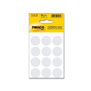 ETIQ PIMACO TP-25 TRANSP C/60 UN
