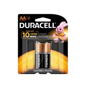 PILHA PEQ AA ALC DURACELL C/2 UN