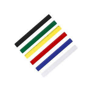 REGUA PLASTICA 30 CM COLORIDA