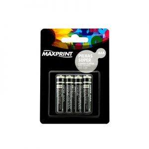 PILHA PALITO AAA ALC MAXPRINT C/4 UN