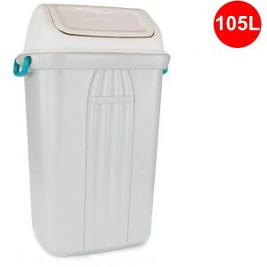 CESTO PLAST LIXO BASC 105 LTS BEGE 285 SANREMO