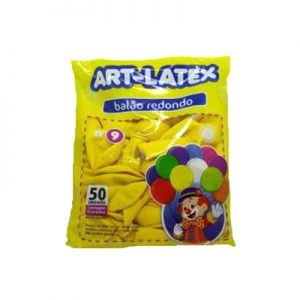 BALAO N. 9 ART LATEX AMARELO C/50 UNID