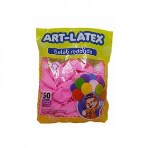 BALAO N. 9 ART LATEX ROSA C/50 UNID